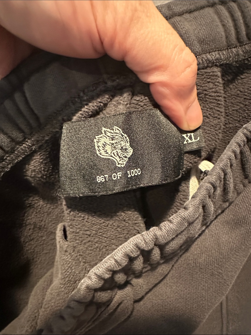 Darc Sport Black Joggers with White Script and Gold Graphic - Picture 6 of 6